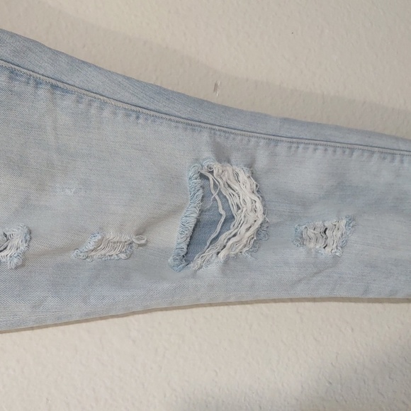 USED LUCKY BRAND JEANS SIENNA SLIM BOYFRIEND LIGHT DENIM SIZE 4 - Picture 7 of 12